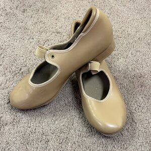 Balera Caramel Tie Tap Shoes
